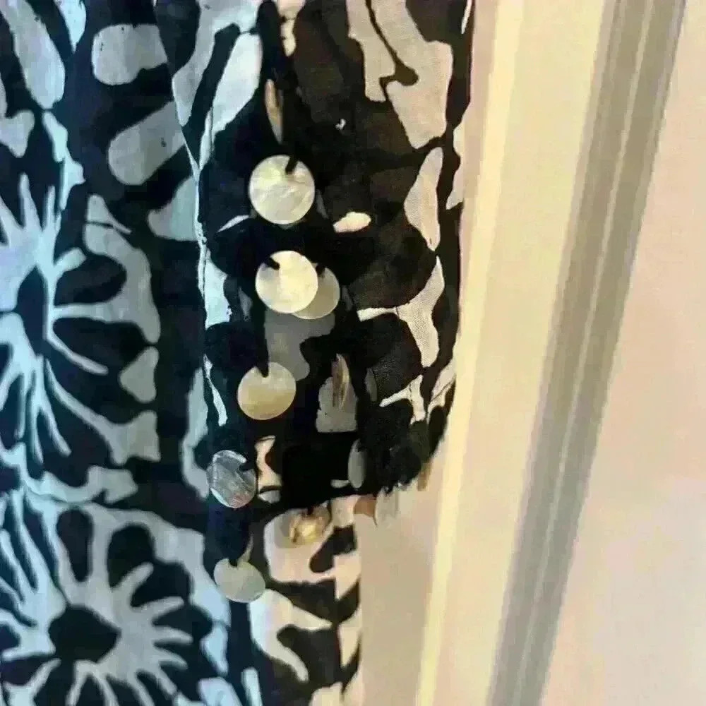 TORY BURCH POMELO FLORAL BEACH TUNIC SWIM COVER GORGEOUS DETAILING Size - S/P - Picture 5 of 8